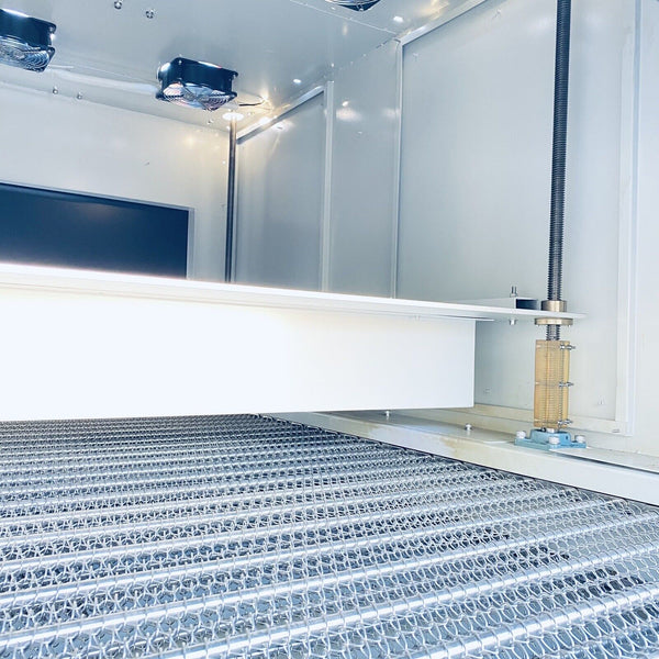 UVLED Curing System with  chain Conveyor Model HTCS-11  67X134X80" 110V, 3 Phase