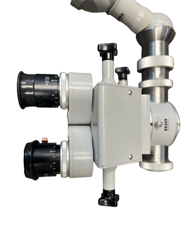 Zeiss Surgical Microscope 50 Beam f=125/16 Binocular Head 10X Eyepieces & 12.5X