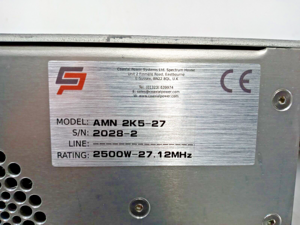 Coaxial Power Systems AMN 2K5-27 RF Controller