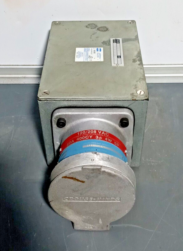 Crouse-Hinds Junction Box WAB100606 Rainproof Dead Front Interlocking SRG652 BW