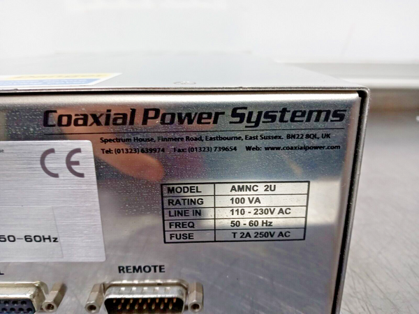 Coaxial Power Systems AMNC 2U RF Generator 110-230VAC, 50-60Hz