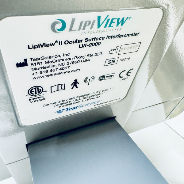 Tear Science LipiView LVI-2000 Ocular Surface Interferometer