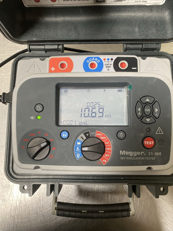 Megger S1-568 High Noise Rejection 5kV Insulation Resistance Tester