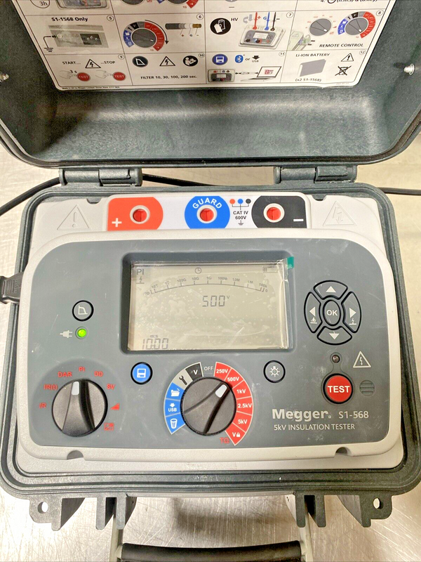 Megger S1-568 High Noise Rejection 5kV Insulation Resistance Tester