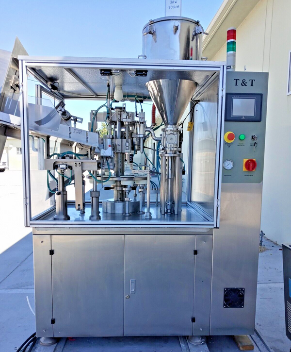 T&T Machinery FST-1800 Automatic Tube Filling & Sealing Machine, 220VAC 3Ph 50Hz