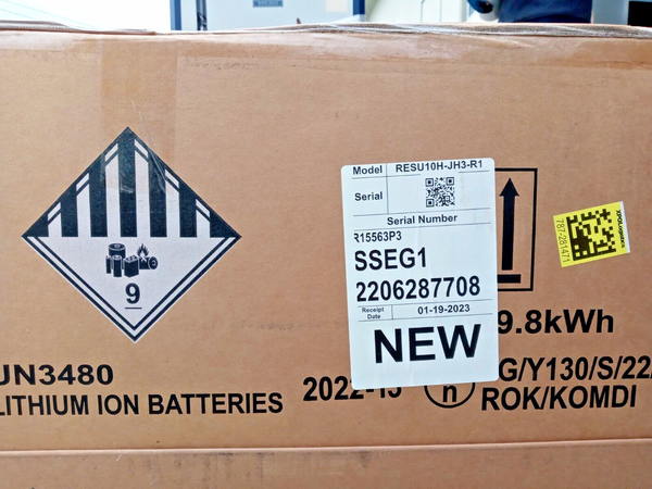 LG Chem RESU10H Gen2 JH3, 9.8 kWh Lithium Ion Battery