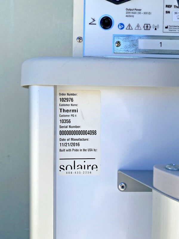 Thermi Aesthetics ThermiRF RadioFrequency Generator 16278790 (2016)