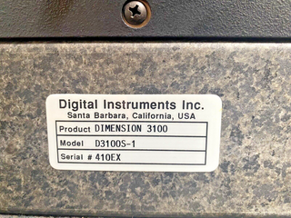 DI Digital Instrument Dimension 3100 Atomic Force Microscope Unit