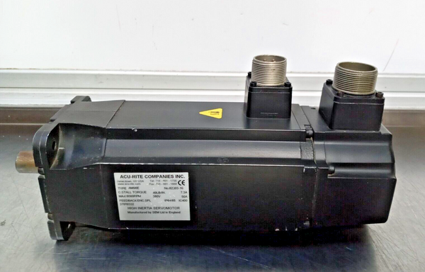 Acu-Rite AM96E AC Servo Motor, 380V, 6000 RPM, .5Nm, 50A, IP64/65