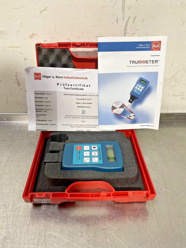 Hilger U Kern HUK TRUMMETER Sonic Tension Meter Belt Tension Meter hilger-u-kern-huk-trummeter-sonic-tension-meter-belt-tension-meter
