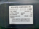 Acu-Rite AM96E AC Servo Motor, 380V, 6000 RPM, .5Nm, 50A, IP64/65
