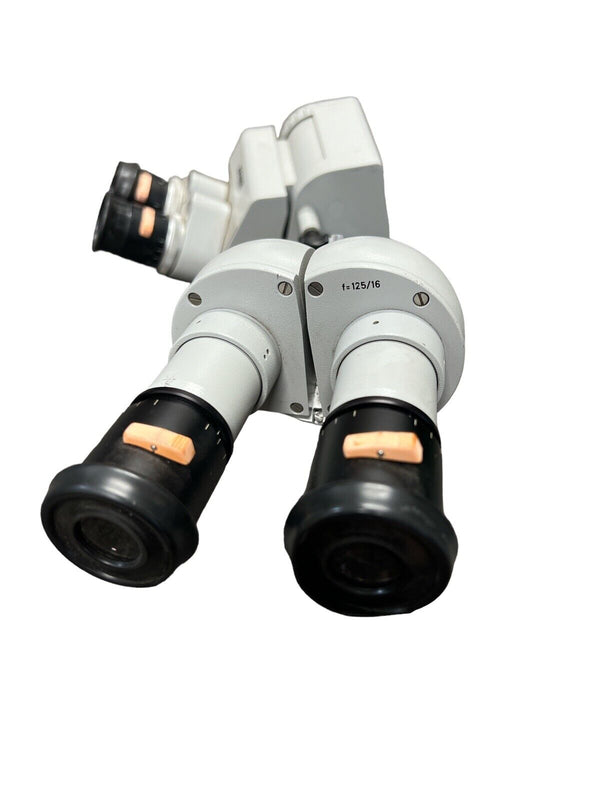Zeiss Surgical Microscope 50 Beam f=125/16 Binocular Head 10X Eyepieces & 12.5X