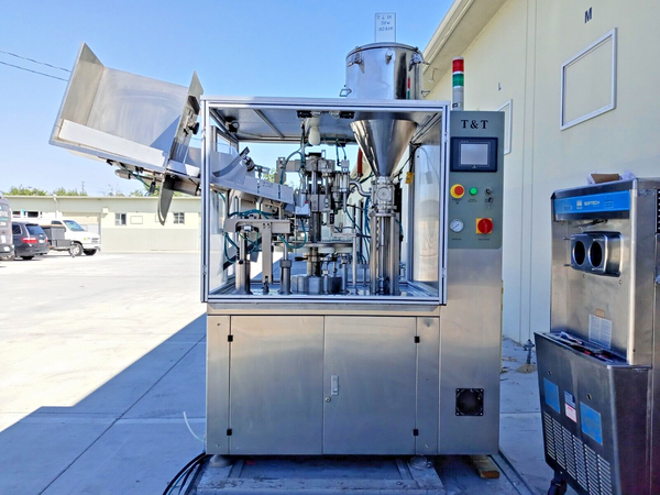T&T Machinery FST-1800 Automatic Tube Filling & Sealing Machine, 220VAC 3Ph 50Hz