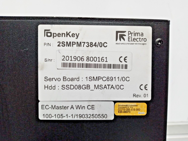 OSAI / Prima Electro 2SMPM7384/0C OPENkey CNC Controller