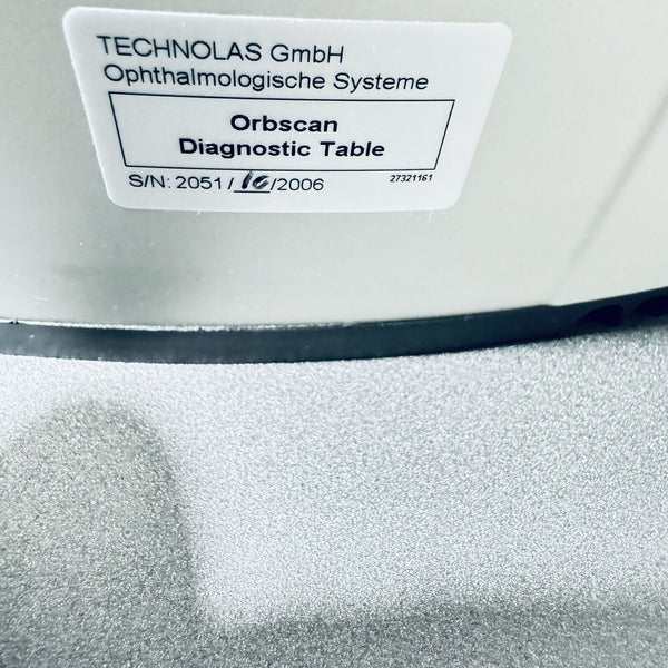 Bausch & Lomb Orbscan IIz Topographer Anterior Segment Analysis System