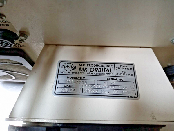 MK Orbital 001-1225 Advanced Color Logic Orbital Welder 120/208/220V, 30 Amps